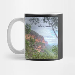 Mountains Cliff With Natural Frame Mug